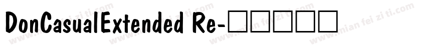 DonCasualExtended Re字体转换